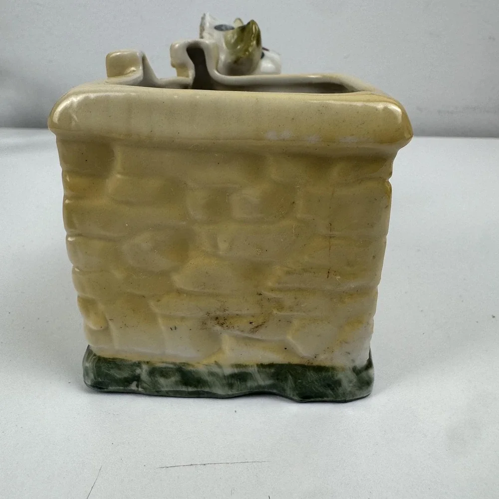 Vtg‎ Napco Style Big Eye Girl Planter Japan Mid Century Kitsch Vase Wales